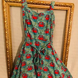 Swing crab print dress 2x
